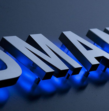 Изготовление объемных букв в Киеве: стоимость изготовления и виды объемных букв