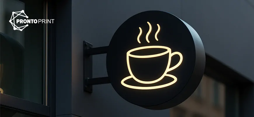 Торцевий світловий короб для фасаду магазину у Києві