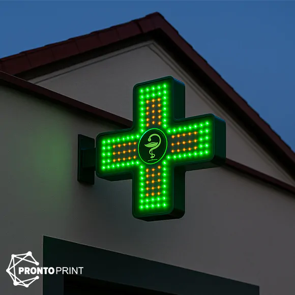 Вивіска для аптеки у Києві – виготовлення та монтаж під ключ